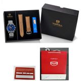  ĐỒNG HỒ TOPHILL TD002G.S1358 Nam dây Thép 316L máy Automatic kính Sapphire Size 44mm 5ATM 