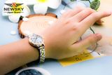 ĐỒNG HỒ NEWSKY NS5011L.S07 Nữ máy quartz Kính sapphire Size 28mm 3ATM 