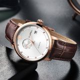  ĐỒNG HỒ TOPHILL TW061G.PZ3258 Nam dây Da máy Automatic kính Sapphire Size 42mm 5ATM 