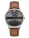 ĐỒNG HỒ TOPHILL TS019G.PZ1052 Nam dây da máy Quartz kính Sapphire Size 40mm 5ATM 