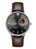  ĐỒNG HỒ TOPHILL TS016G.PZ1052 Nam dây Da máy Quartz kính Sapphire Size 40mm 5ATM 