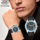  ĐỒNG HỒ NEWSKY NS6007G.L01 Nam máy quartz Kính sapphire size 44mm 5ATM 