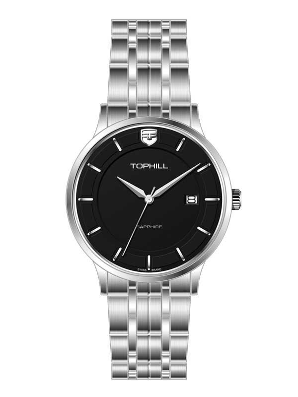  ĐỒNG HỒ TOPHILL TA039G.S1152 Nam Máy Quartz(pin) Kính sapphire Size 40mm 5ATM 