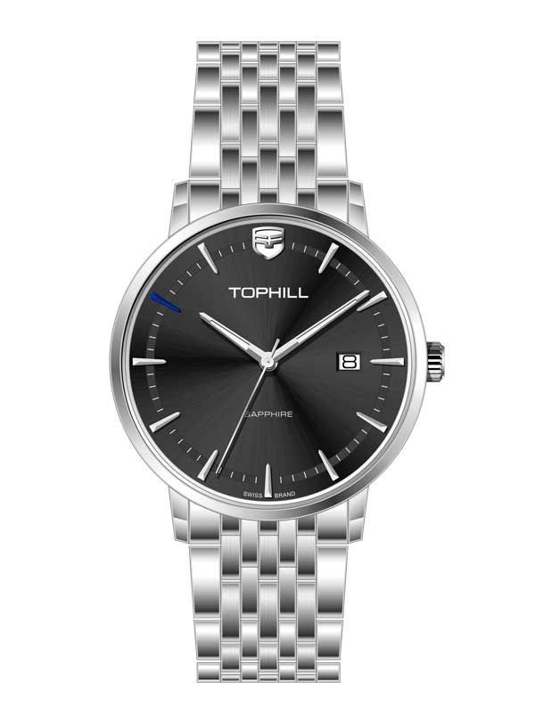  ĐỒNG HỒ TOPHILL TA038G.S1152 Nam Máy Quartz(pin) Kính sapphire Size 40mm 5ATM 