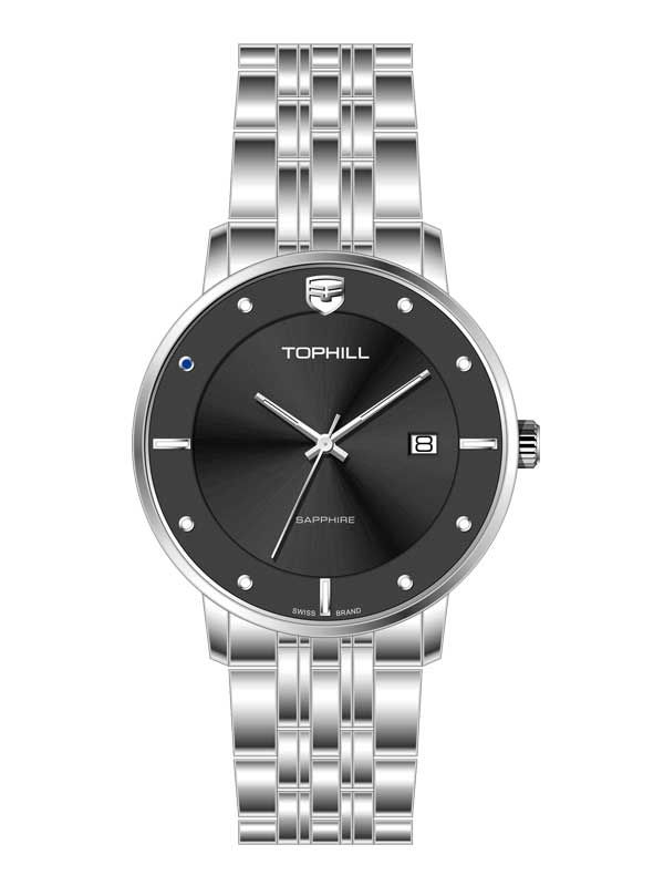  ĐỒNG HỒ TOPHILL TA052G.S1182 Nam Máy Quartz(pin) Kính sapphire Size 40mm 5ATM 