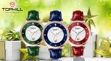  ĐỒNG HỒ TOPHILL TE062L.ML3387 Nữ Máy quartz(pin) Dây da Kính sapphire 3ATM 