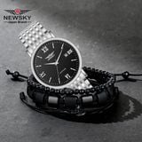  ĐỒNG HỒ NEWSKY NS5009G.S02 Nam máy quartz kính sapphire size 38mm 3ATM 