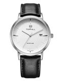  ĐỒNG HỒ TOPHILL TS001M.PB1252 Nam Dây da máy Quartz kính Sapphire Size 40mm 5ATM 