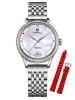 ĐỒNG HỒ TOPHILL TE032L.M1288 Nữ dây Thép 316L máy Automatic kính Sapphire Size 31mm 5ATM
