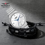  ĐỒNG HỒ NEWSKY NS5009G.S01 Nam máy quartz kính sapphire size 38mm 3ATM 
