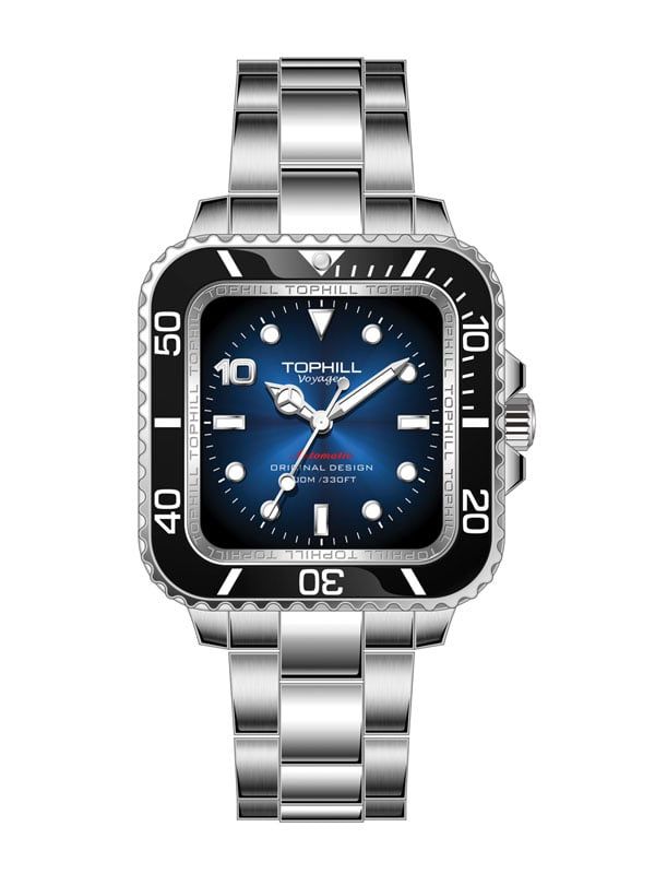  ĐỒNG HỒ TOPHILL TD005L.S1308 Nữ máy automatic kính sapphire size 37mm 10ATM 