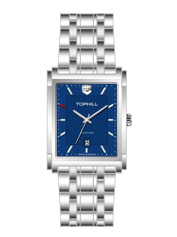  ĐỒNG HỒ TOPHILL TW080G.S1352 Nam máy quartz Kính sapphire Size 44mm 5ATM 