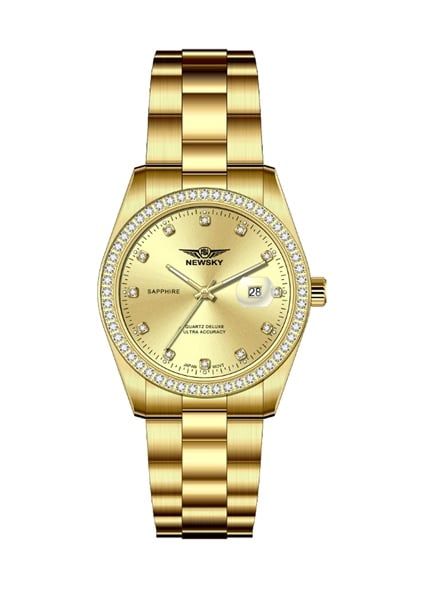  ĐỒNG HỒ NEWSKY NS5021L.S05 Nữ máy quartz Kính sapphire Size 31mm 3ATM 