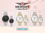  ĐỒNG HỒ NEWSKY NS5015G.S03 Nam máy quartz Kính sapphire Size 40mm 3ATM 