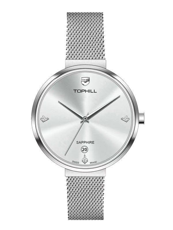  ĐỒNG HỒ TOPHILL TS028L.S1652 Nữ Máy quartz Kính sapphire Size 30mm 3ATM 
