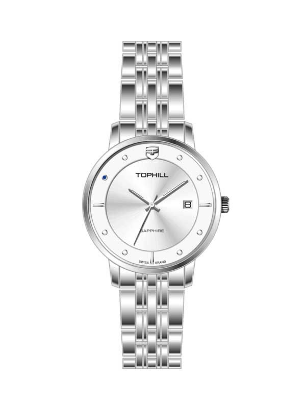  ĐỒNG HỒ TOPHILL TA052L.S1682 Nữ Máy Quartz(pin) Kính sapphire Size 30mm 5ATM 