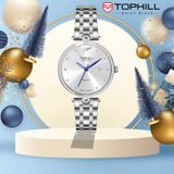  ĐỒNG HỒ TOPHILL TE063L.M1657 Nữ Máy quartz(pin) Dây thép 316L Kính sapphire 5ATM 
