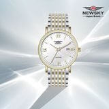  ĐỒNG HỒ NEWSKY NS5009G.S03 Nam máy quartz kính sapphire size 38mm 3ATM 
