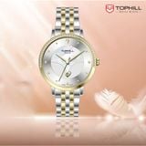  ĐỒNG HỒ TOPHILL TE062L.M6687 Nữ Máy quartz(pin) Dây thép 316L Kính sapphire 3ATM 