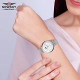  ĐỒNG HỒ NEWSKY NS5004L.S02 Nữ Máy quartz Kính sapphire Size32mm 3ATM 