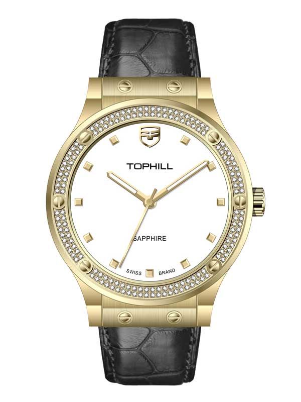  ĐỒNG HỒ TOPHILL TA053L.MB2652 Nữ Máy quartz Dây da Kính sapphire 5ATM 