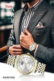  ĐỒNG HỒ NEWSKY NS5019G.S01 Nam máy quartz kính sapphire size 40mm 3ATM 