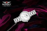  ĐỒNG HỒ NEWSKY NS5508L.S01 Nữ máy quartz kính sapphire size 30mm 3ATM 