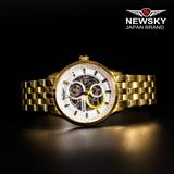  ĐỒNG HỒ NEWSKY NS8001G.S04 Nam máy automatic kính sapphire size 41mm 5ATM 