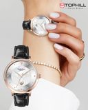  ĐỒNG HỒ TOPHILL TE062L.MB3687 Nữ Máy quartz(pin) Dây da Kính sapphire 3ATM 