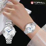  ĐỒNG HỒ TOPHILL TE062L.M1687 Nữ Máy quartz(pin) Dây thép 316L Kính sapphire 5ATM 