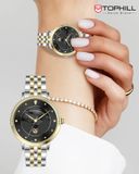  ĐỒNG HỒ TOPHILL TE062L.M6187 Nữ Máy quartz(pin) Dây thép 316L Kính sapphire 3ATM 
