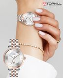  ĐỒNG HỒ TOPHILL TE062L.M7687 Nữ Máy quartz(pin) Dây thép 316L Kính sapphire 3ATM 