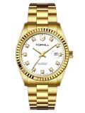  ĐỒNG HỒ TOPHILL TW095G. S2238 Nam dây thép 316L Máy automatic Kính sapphire 5ATM 