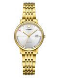  ĐỒNG HỒ TOPHILL TA033L.S2252 Nữ dây Thép 316L máy Quartz kính Sapphire Size 29mm 3ATM 