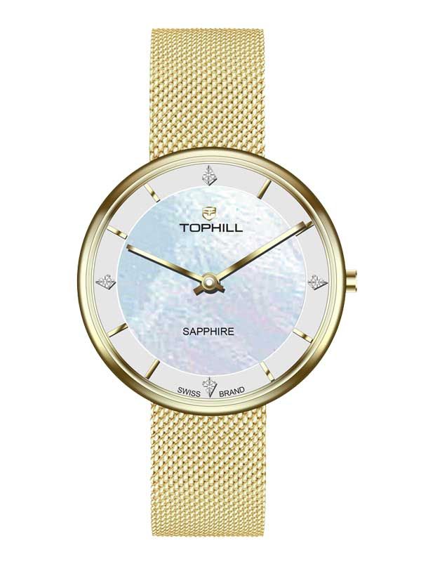 ĐỒNG HỒ TOPHILL TS029L.S2252 Nữ Máy quartz Kính sapphire Size 28mm 3ATM 