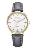  ĐỒNG HỒ TOPHILL TS007L.PA2252 Nữ dây da máy Quartz kính Sapphire Size 33,5mm 3ATM 
