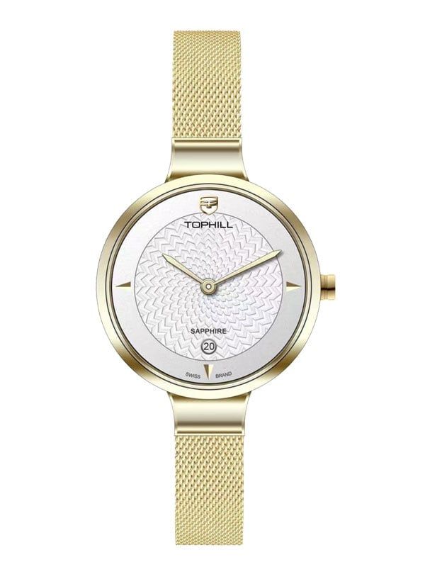  ĐỒNG HỒ TOPHILL TS027L.S2252 Nữ Máy quartz Kính sapphire Size 30mm 3ATM 