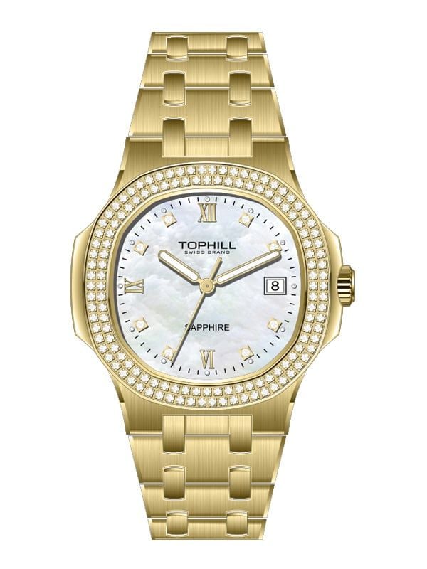  ĐỒNG HỒ TOPHILL TL029L.M2262 Nữ máy quartz kính sapphire Size 34cm 5ATM 