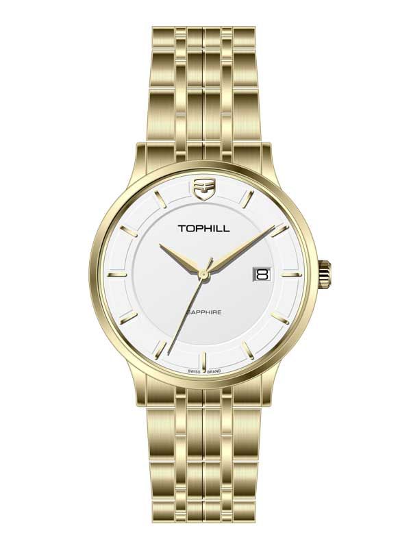  ĐỒNG HỒ TOPHILL TA039G.S2652 Nam Máy Quartz(pin) Kính sapphire Size 40mm 5ATM 