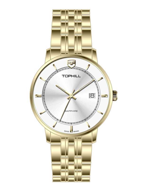  ĐỒNG HỒ TOPHILL TA037G.S2652 Nam Máy Quartz(pin) Kính sapphire Size 40mm 5ATM 