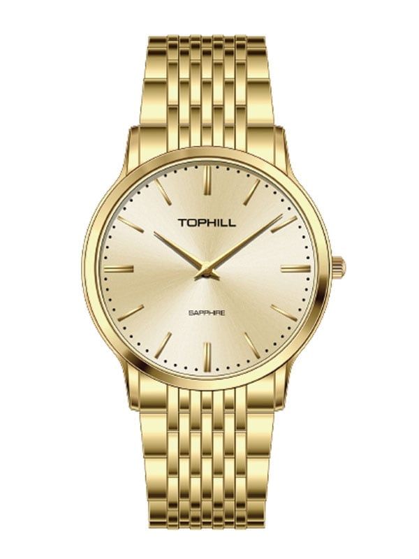  ĐỒNG HỒ TOPHILL TA058G.S2952 Nam máy quartz kính sapphire size 39mm 3ATM 