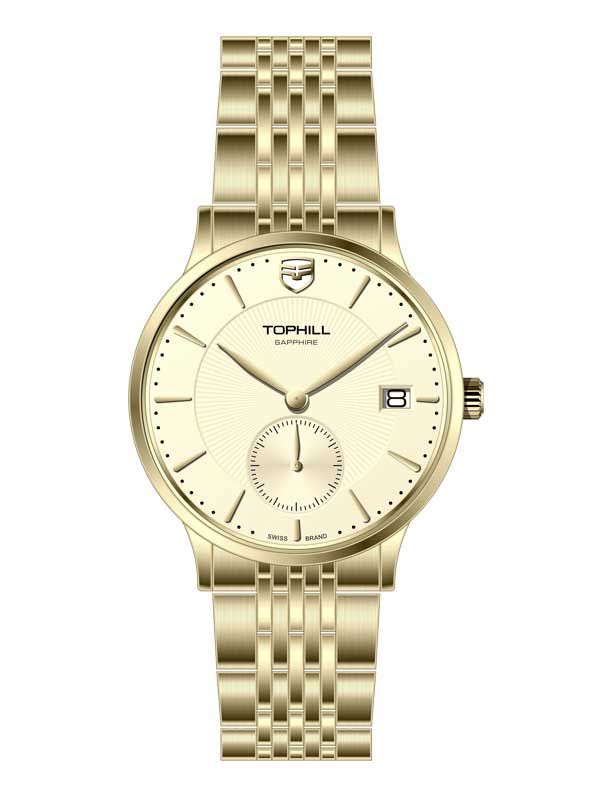  ĐỒNG HỒ TOPHILL TA051G.S2952 Nam Máy Quartz(pin) Kính sapphire Size 40mm 3ATM 