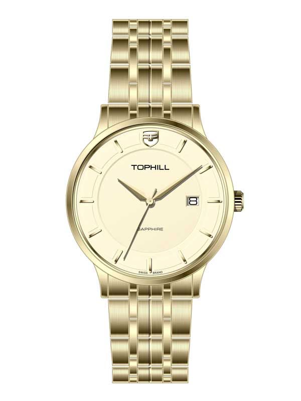  ĐỒNG HỒ TOPHILL TA039G.S2952 Nam Máy Quartz(pin) Kính sapphire Size 40mm 5ATM 