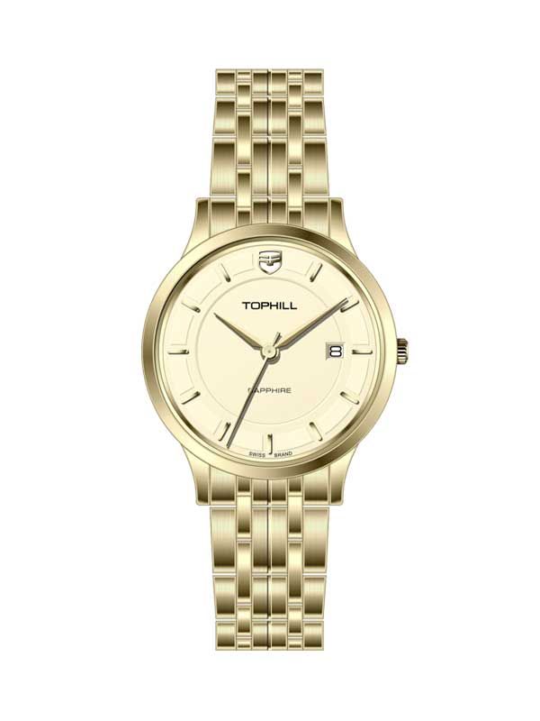  ĐỒNG HỒ TOPHILL TA039L.S2952 Nữ Máy Quartz(pin) Kính sapphire Size 30mm 5ATM 