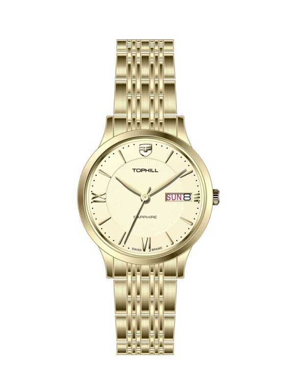  ĐỒNG HỒ TOPHILL TA050L.S2992 Nữ Máy Quartz(pin) Kính sapphire Size 30mm 5ATM 