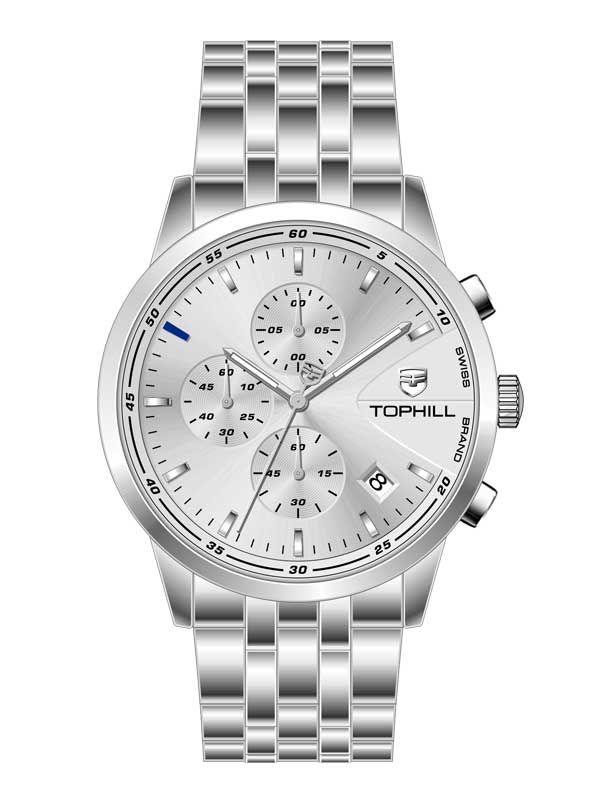 ĐỒNG HỒ TOPHILL TL022G.S1652 Nam Máy Quartz(pin) Kính sapphire Size 42mm 5ATM 