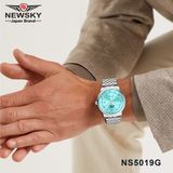  ĐỒNG HỒ NEWSKY NS5019G.S05 Nam máy quartz kính sapphire size 40mm 3ATM 