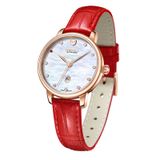  ĐỒNG HỒ TOPHILL TE059L.PR3238 Nữ Máy automatic Dây da Kính sapphire 5ATM 