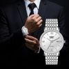  ĐỒNG HỒ NEWSKY NS5009G.S01 Nam máy quartz kính sapphire size 38mm 3ATM 