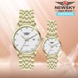  ĐỒNG HỒ NEWSKY NS5504L.S05 nữ máy quartz kính sapphire size 30mm 3ATM 